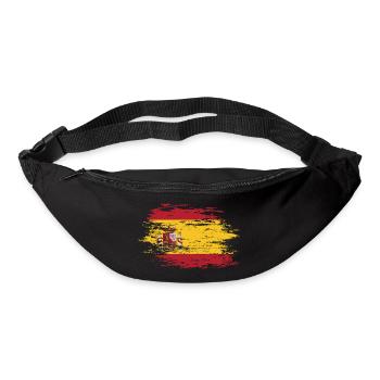 Spanien Flagge used - Gürteltasche - Schwarz - Vorne