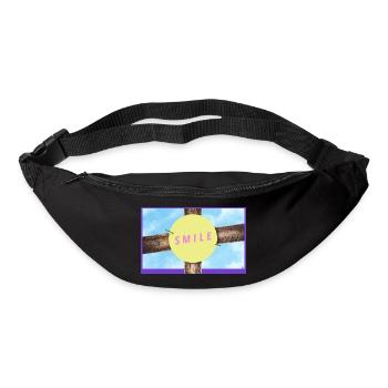 Holzkreuz Smile Kreis - Gürteltasche - Schwarz - Vorne