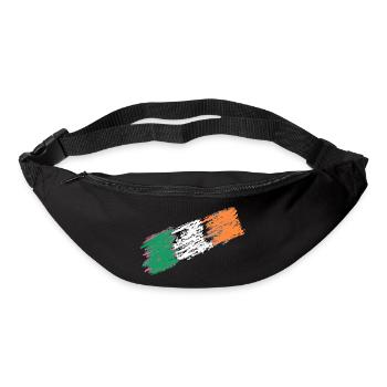 Irland Flagge Kursiv - Gürteltasche - Schwarz - Vorne