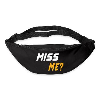 Vermissen Sie mich? - Gürteltasche - Schwarz - Vorne