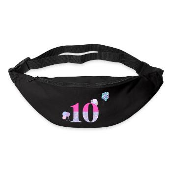 10e anniversaire sirène - Sac banane - noir - Devant
