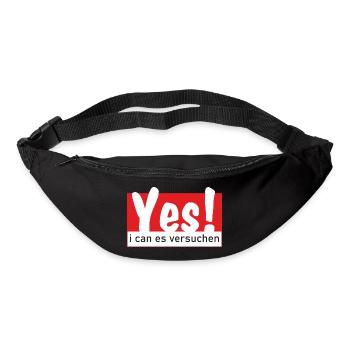 Yes i can es versuchen - Gürteltasche - Schwarz - Vorne