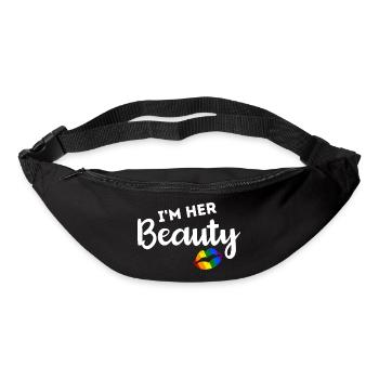 LGBT Pride Rainbow Couples Lesbians I'm Her Beauty - Bum bag - black - Front