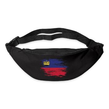 Liechtenstein Flagge used - Gürteltasche - Schwarz - Vorne
