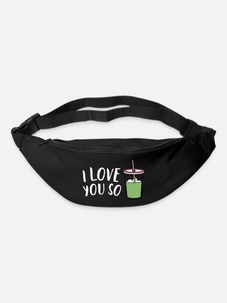 I Love You - Gürteltasche - Schwarz