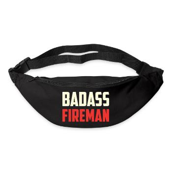 Combatant firefighter badass - Bum bag - black - Front