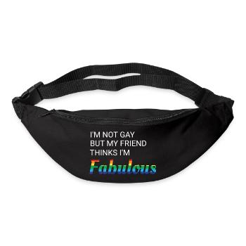 Friendship Pride Rainbow Design - Bum bag - black - Front