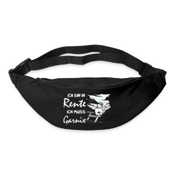 Lustiges deutsches Ruhestandsdesign - Gürteltasche - Schwarz - Vorne