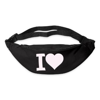 I Liebe Herz Motiv - Gürteltasche - Schwarz - Vorne