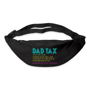 Papa-Steuer-Snack-Regel - Gürteltasche - Schwarz - Vorne