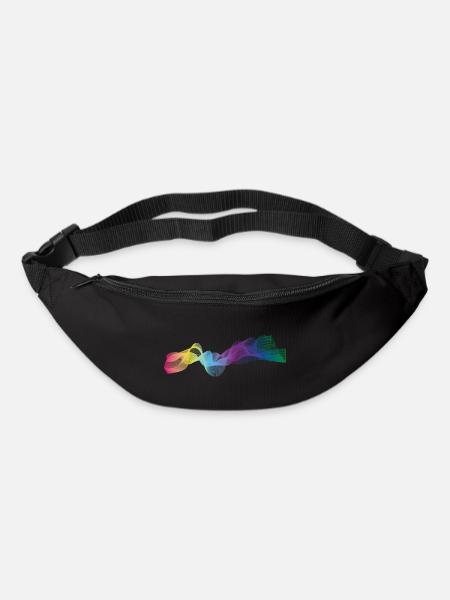 onde couleur - Sac banane - noir