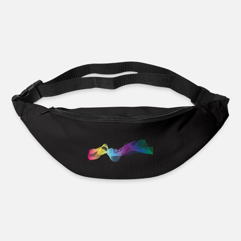 Farben Welle - Gürteltasche - Schwarz