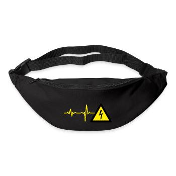 Geschenk Heartbeat Elektro - Gürteltasche - Schwarz - Vorne
