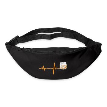 Cadeau de whisky Heartbeat - Sac banane - noir - Devant