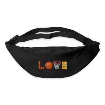 Love basketball sports slamdunk fan ball lovers - Bum bag - black - Front