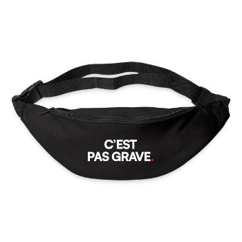 C’est pas grave - Sac banane - noir - Devant