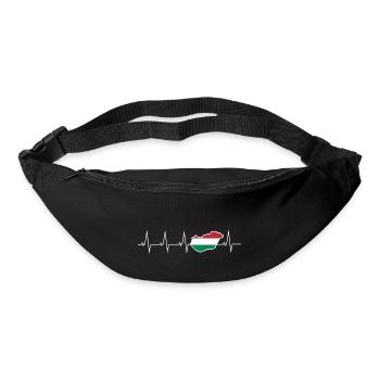 I love Hungary - heartbeat - Bum bag - black - Front