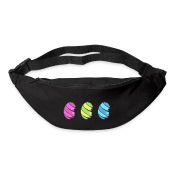 Les oeufs de Pâques oeufs de ostern75 Oeufs - Sac banane - noir - Devant