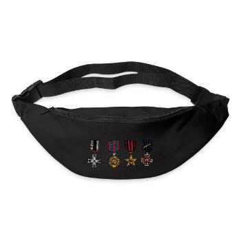 Orden Medaillen Eisernes Kreuz Abzeichen Lametta - Gürteltasche - Schwarz - Vorne