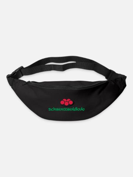 Schwarzwaldbub + Bollenhut - Gürteltasche - Schwarz