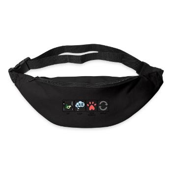 EAT, SLEEP, SAVE ANIMALS, REPEAT - Vegan VipeZ - Gürteltasche - Schwarz - Vorne