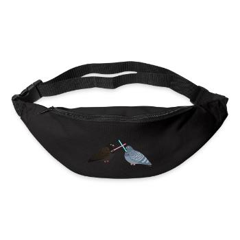 Lightsaber Pigeon Friends Fight - Taube - Gürteltasche - Schwarz - Vorne