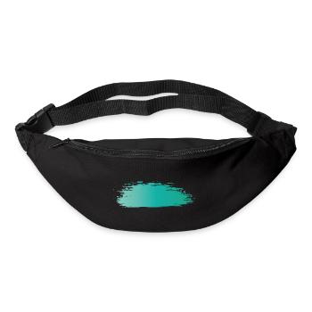Farbe Klecks Spritzer Maler Geschenk bunt Strich - Gürteltasche - Schwarz - Vorne