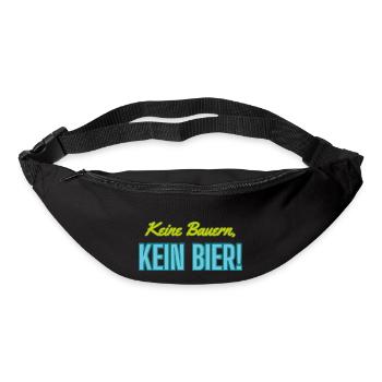 Keine Bauern, kein Bier! - Gürteltasche - Schwarz - Vorne