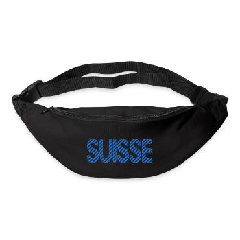 SWITZERLAND. HUMOR. COUNTRY. FLAG - Bum bag - black - Front