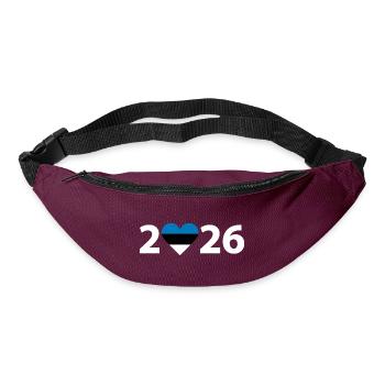 I love Estonia 2026, vacation in Estonia 2026 - Bum bag - burgundy - Front