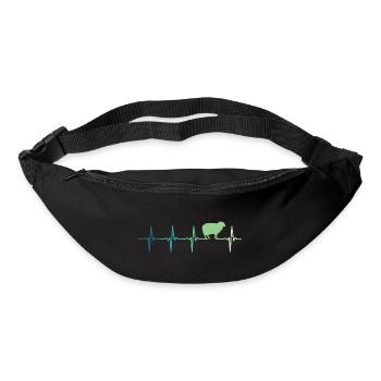 Sheep heartbeat Sheep Sheep - Bum bag - black - Front