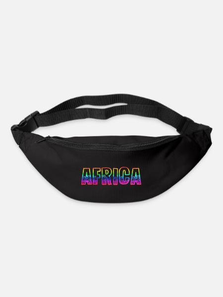 africa rs arc-en-ciel - Sac banane - noir