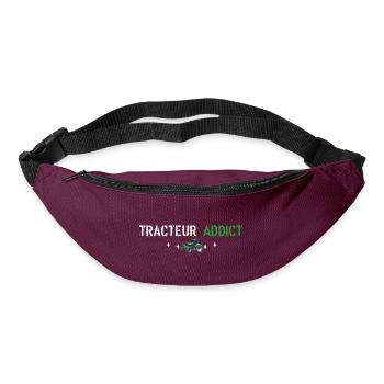 Traktor-Süchtiger - Gürteltasche - Burgunderrot - Vorne