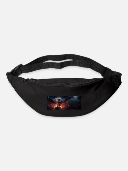 Petite dragonnière au combat - Sac banane - noir