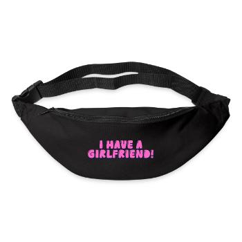 I have a girlfriend! - Bum bag - black - Front