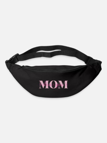 Love you Mom Liebeserklärung Mutter Liebe Mama - Gürteltasche - Schwarz