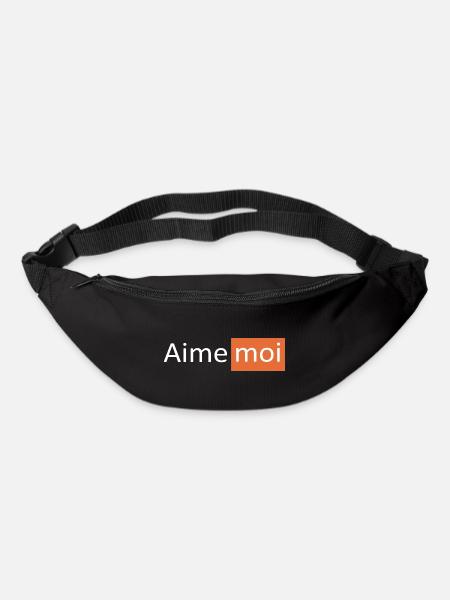 AIME MOI - Sac banane - noir