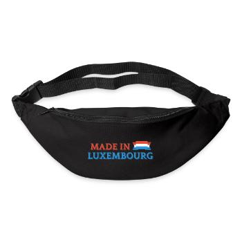 Made in Luxembourg, Luxembourg pride - Bum bag - black - Front