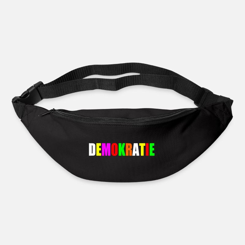Demokratie - Gürteltasche - Schwarz