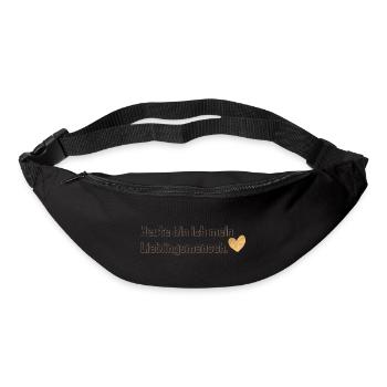 Heute bin ich mein Lieblingsmensch – Selbstliebe - Gürteltasche - Schwarz - Vorne