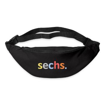 6. Geburtstag Junge Sechs 6 Jahre Jubiläum  - Gürteltasche - Schwarz - Vorne