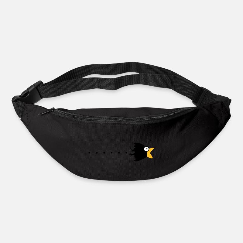 raven surprise cartoon - Bum bag - black