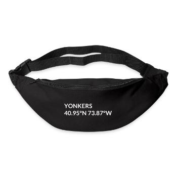 Yonkers New York United States Coordinates - Bum bag - black - Front
