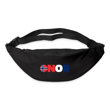 Norvège - Sac banane - noir - Devant