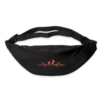 Sonnenuntergangs-Herzschlag-Fechten - Gürteltasche - Schwarz - Vorne