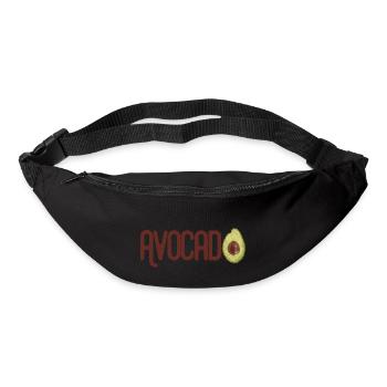 Trendy Yummy Avocado Grunge Style Text - Gürteltasche - Schwarz - Vorne