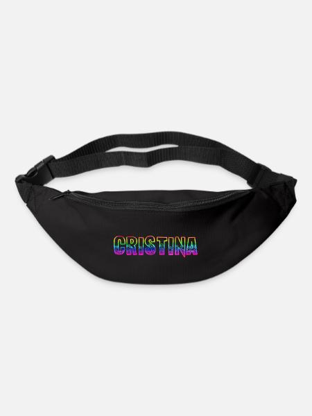 cristina rs arc-en-ciel - Sac banane - noir