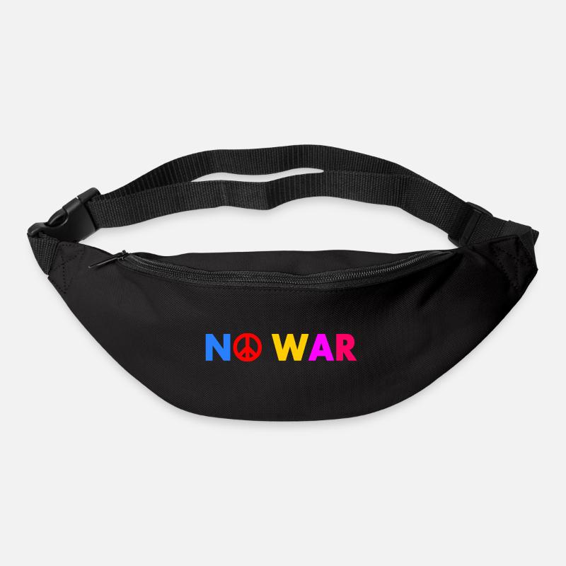 No war - Bum bag - black