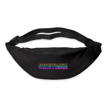 cristiana rs arc-en-ciel - Sac banane - noir - Devant