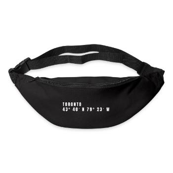 Toronto, Canada Coordinates - Bum bag - black - Front